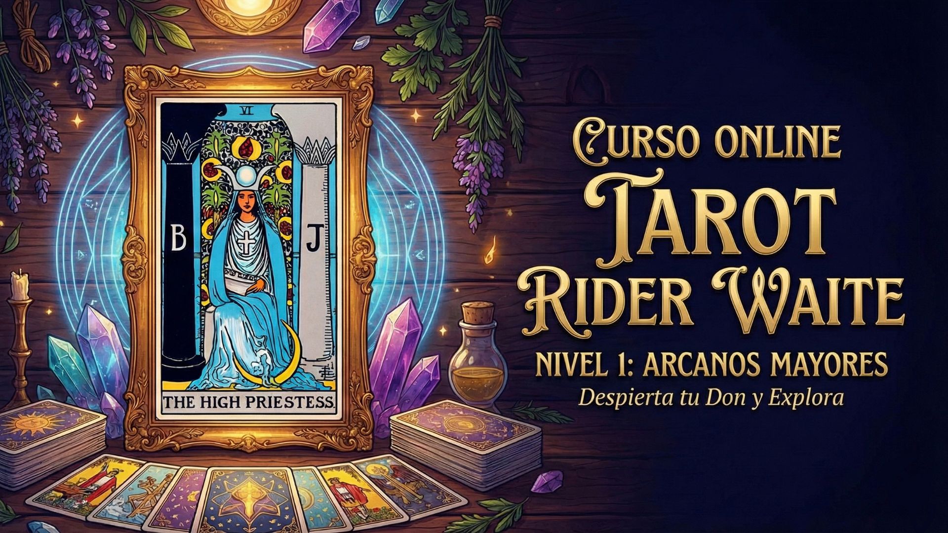 Tarot Rider Nivel 1: Despierta tu Don y Explora los Arcanos Mayores